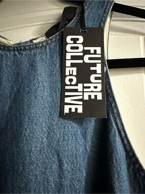 Future Collective Women's Blue Denim Maxi Dress Size 12 - New with tags